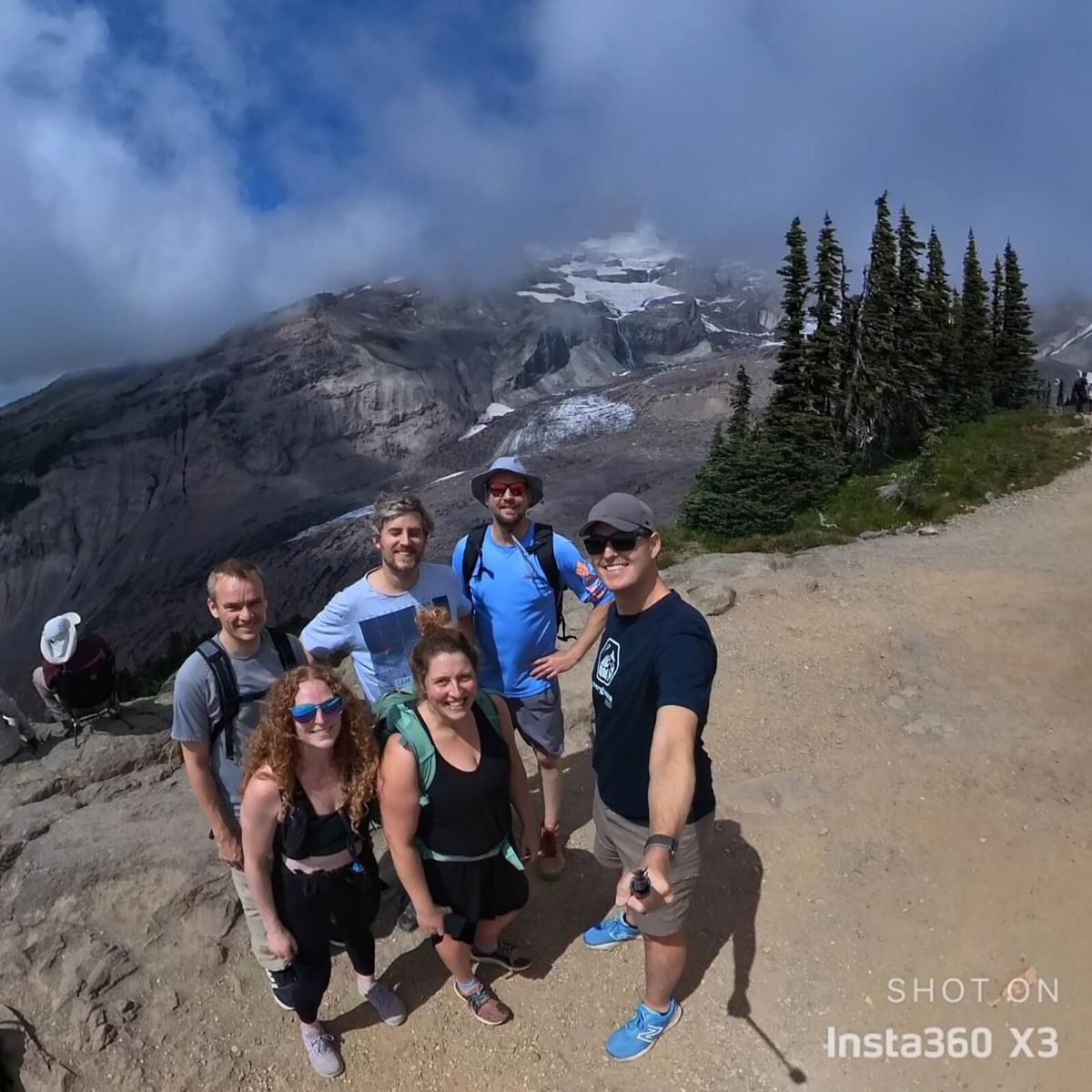 Fig 10. Bryan Gibb and an enthusiastic team of phage hikers!