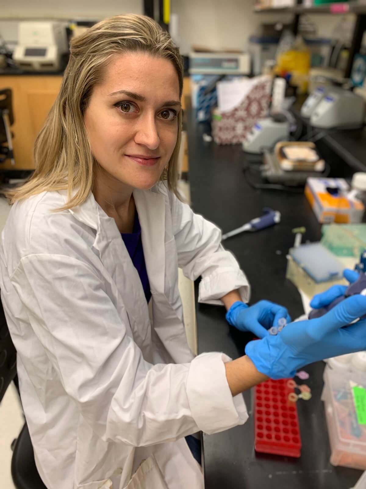 Ella in the lab